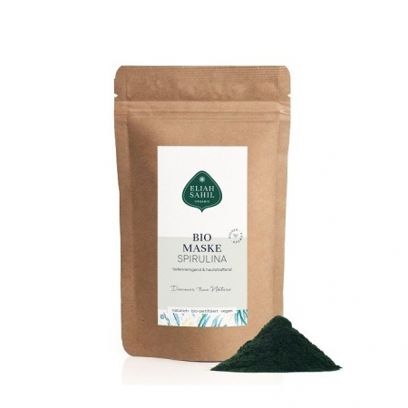 Eliah Sahil Maska organiczna ze Spiruliną głęboko oczyszczająca uzupełnienie Zero Waste 250g